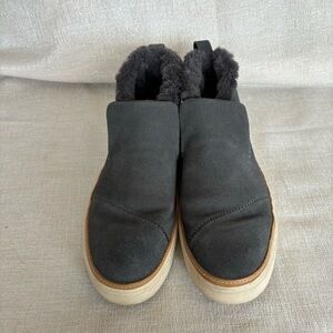 TOMS Women's Paxton Slip-On in the "Forged Iron" grey colorway.